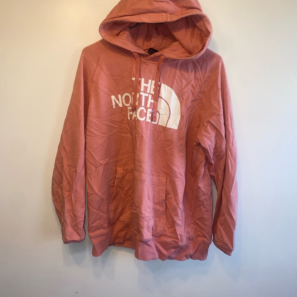 North face rose pink hoodie